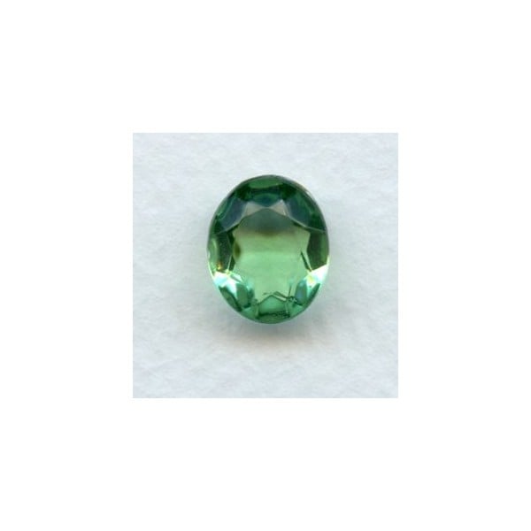 Perdiot Glass Oval Unfoiled Stones 12x10mm