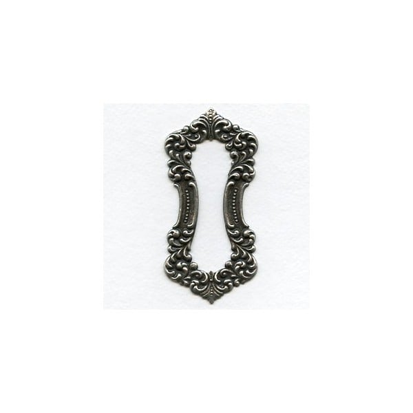 Rococo Detailed Framework Oxidized Silver (1)