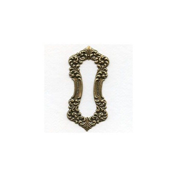 Rococo Detailed Framework Oxidized Brass (1)