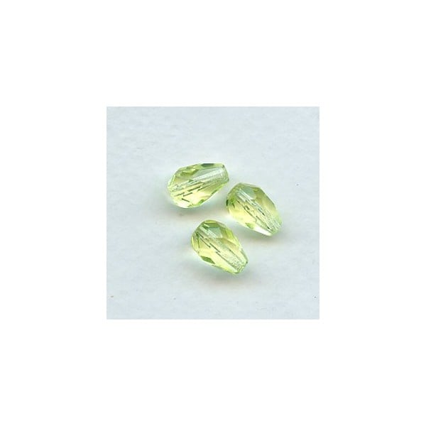 Jonquil Czech Glass Pear Shape Beads 10x7mm (24) - Image 2