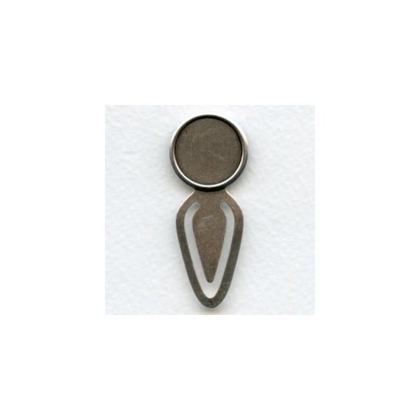 Bookmark Findings with Simple 18mm Settings Silver (4)