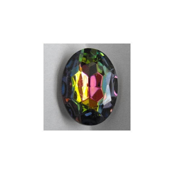 Oval Vitrail Medium Watermelon Stone 25x18mm