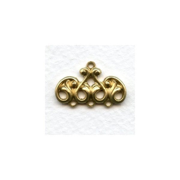 Three Strand Connectors Solid Raw Brass (2)