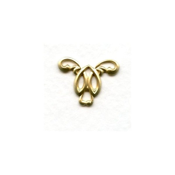 Art Nouveau Style Elegant Connector Raw Brass (6)