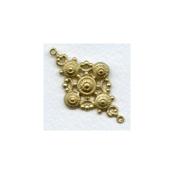 Large Connectors 46mm Raw Brass (6)