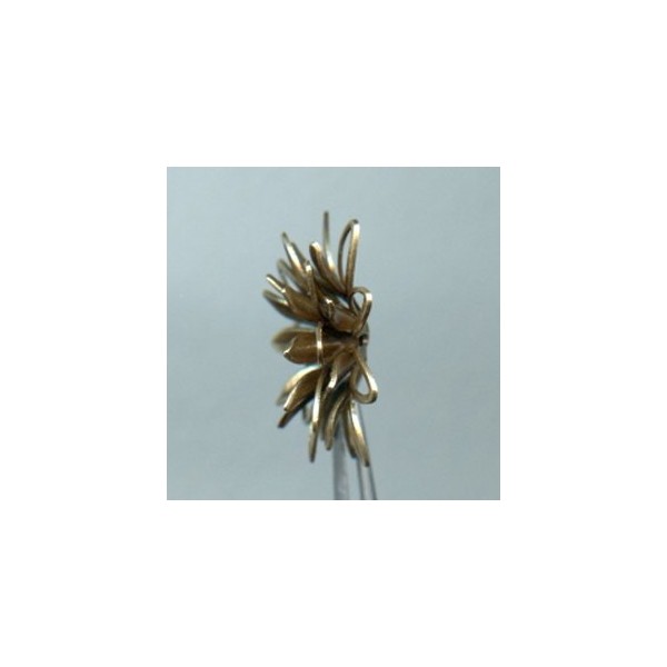 Multi Layered Flowers Oxidized Brass 25mm (2) - Image 2