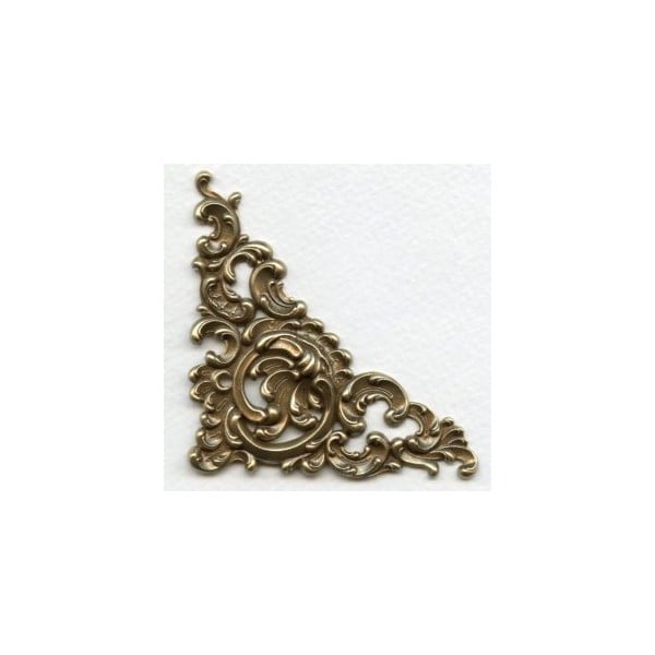 Fabulous Corner Detail Oxidized Brass 92mm (1)