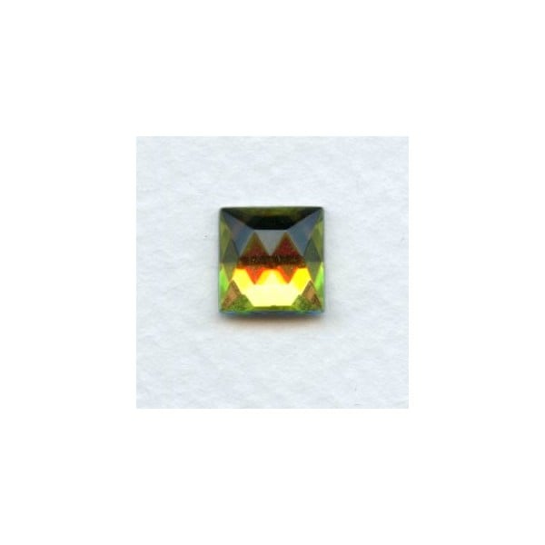 Vitrail Med Square Flat Foil Back Glass Stones 10x10mm (2)