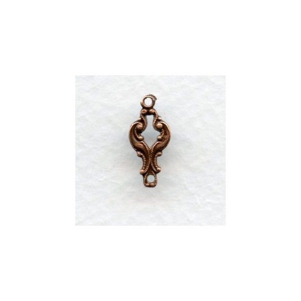 Tiny Elegant Connector Oxidized Copper 15mm (12)