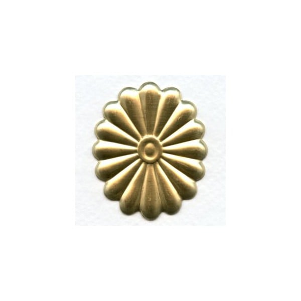 Raw Brass Conchos 50mm (3)