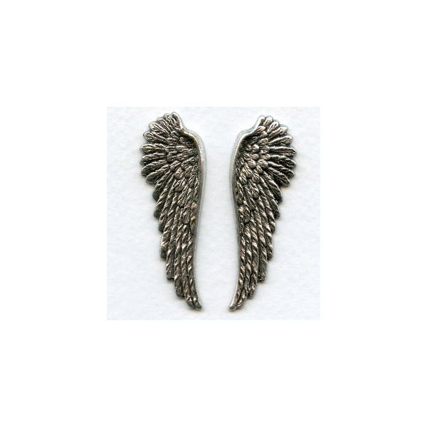 Spectacular Wings Oxidized Silver 52mm Tall (1 Set)