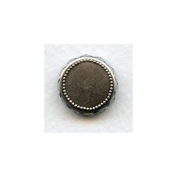 Crown Edge Settings Oxidized Silver 15mm (6)