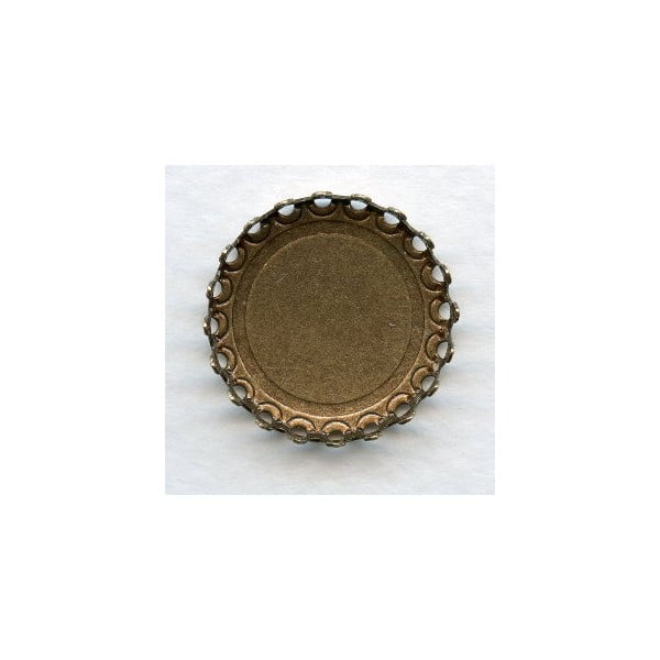 Crown Edge Settings 18mm Oxidized Brass (6)