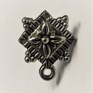 Earring Tops Light Antique Silver Plated Pewter (2)