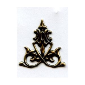 Decorative Filigree Ornament Oxidized Brass (3)
