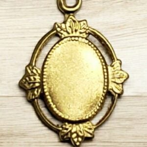 Floating Leaves Settings 8x6mm Raw Brass (12)